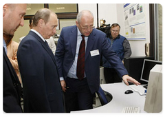 Russian Prime Minister Vladimir Putin visited the Moscow State Steel and Alloys Institute|23 june, 2008|14:00