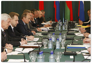 Prime Minister Vladimir Putin attended a meeting of the Council of Ministers of the Russia-Belarus Union State