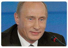 Председатель Правительства Российской Федерации В.В.Путин встретился с депутатами фракции «Единая Россия»|29 июня, 2008|14:30