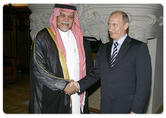 Prime Minister Vladimir Putin met with the Secretary-General of the National Security Council of the Kingdom of Saudi Arabia, Prince Bandar al-Saud|14 july, 2008|22:00