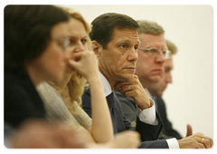 Deputy Prime Minister Alezander Zhukov at the meeting of the Russian Government on July 14, 2008|14 july, 2008|17:30