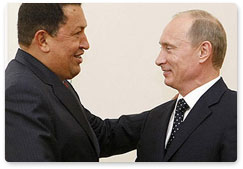 Prime Minister Vladimir Putin met with Venezuelan President Hugo Chávez