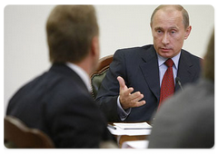 Vladimir Putin held the meeting of the Russian Government Presidium|28 july, 2008|16:30