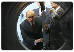 Prime Minister Vladimir Putin visited the Moscow engineering plant Avangard|28 july, 2008|15:00