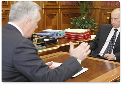 Prime Minister Vladimir Putin had a meeting with Murat Zyazikov, President of the Republic of Ingushetia