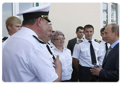 Prime Minister Vladimir Putin arrived in the Rostov Region and visited the Kochetovsky waterworks facility|15 july, 2008|18:00