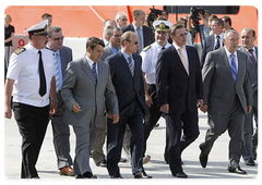 Prime Minister Vladimir Putin arrived in the Rostov Region and visited the Kochetovsky waterworks facility|15 july, 2008|18:00