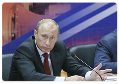 Russian Prime Minister Vladimir Putin conducted a meeting on measures to develop ferrous metallurgy and provide metal products for the domestic market|24 july, 2008|20:00
