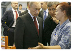 Russian Prime Minister Vladimir Putin visited a new production complex of GAZ Group|24 july, 2008|23:00