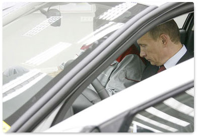 В.В.Путин посетил новый производственный комплекс «Группы Газ»