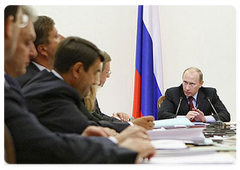 Prime Minister Vladimir Putin held a meeting of the Russian Government Presidium|4 august, 2008|15:30