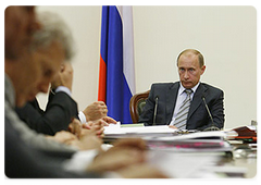 Vladimir Putin held the meeting of the Russian Government|18 august, 2008|22:00