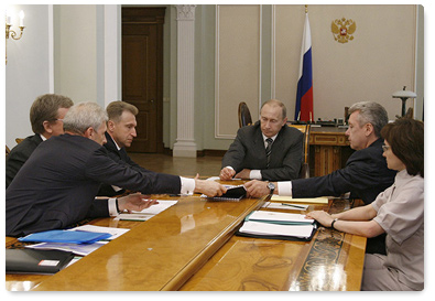 Prime Minister Vladimir Putin chaired a meeting on the development of science and education