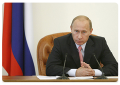 Vladimir Putin held the meeting of the Russian Government|21 august, 2008|14:00