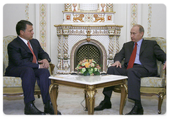 Prime Minister Vladimir Putin met with King Abdullah bin al-Hussein of Jordan|22 august, 2008|18:30