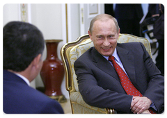 Prime Minister Vladimir Putin met with King Abdullah bin al-Hussein of Jordan|22 august, 2008|18:30