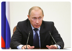 Russian Prime Minister Vladimir Putin held the meeting of the Russian Government Presidium|25 august, 2008|17:00