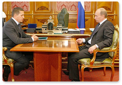 Prime Minister Vladimir Putin had a working meeting with Minister of Natural Resources and Ecology Yury Trutnev