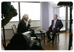 The interview of the Russian Prime Minister Vladimir Putin to the German ARD TV channel|29 august, 2008|20:00