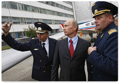 В.В.Путин посетил авиастроительное предприятие «Авиастар-СП»