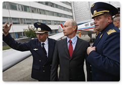 В.В.Путин посетил авиастроительное предприятие «Авиастар-СП»
