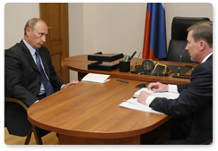 Prime Minister Vladimir Putin met with Deputy Prime Minister Sergei Ivanov