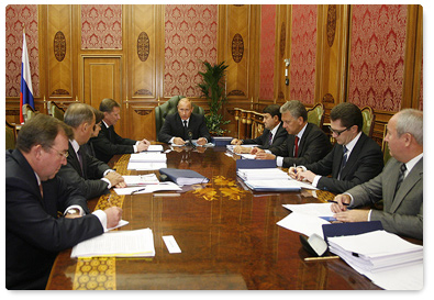 Prime Minister Vladimir Putin chaired a meeting of Vnesheconombank’s supervisory council