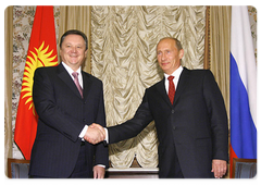 Prime Minister Vladimir Putin met with Kyrgyz Prime Minister Igor Chudinov|16 september, 2008|22:00