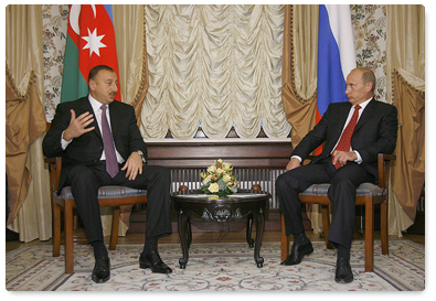 Prime Minister Vladimir Putin met with President of Azerbaijan Ilham Aliev