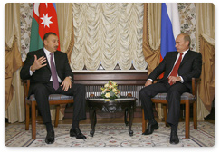 Prime Minister Vladimir Putin met with President of Azerbaijan Ilham Aliev