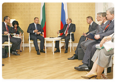 Russian Prime Minister Vladimir Putin met with Bulgarian Prime Minister Sergei Stanishev|18 september, 2008|20:30