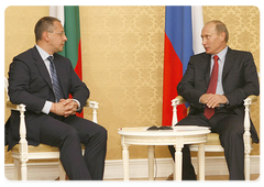 Russian Prime Minister Vladimir Putin met with Bulgarian Prime Minister Sergei Stanishev|18 september, 2008|20:30