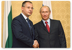 Russian Prime Minister Vladimir Putin met with Bulgarian Prime Minister Sergei Stanishev