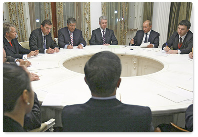 В.В.Путин провел встречу с представителями иностранного бизнеса