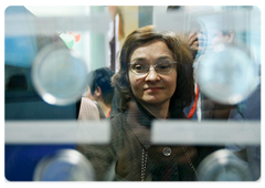 Minister of economic development Elvira Nabiullina|19 september, 2008|19:44