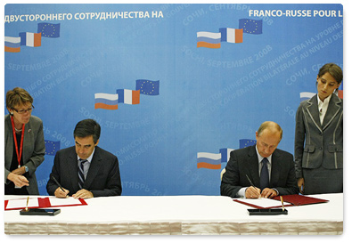 The session of the Russian-French Commission for Cooperation resulted in signing a number of documents