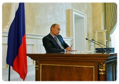 Prime Minister Vladimir Putin chaired the meeting of the Government’s Presidium|22 september, 2008|16:41