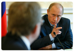 Prime Minister Vladimir Putin chaired the meeting of the Government’s Presidium|22 september, 2008|17:06