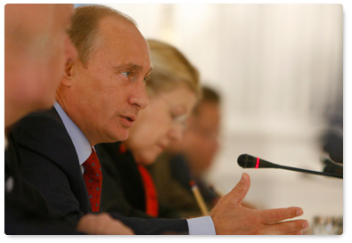 В.В.Путин провел встречу с депутатами фракции «Справедливая Россия» в Государственной Думе
