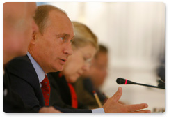 Prime Minister Vladimir Putin met with State Duma deputies from A Just Russia party