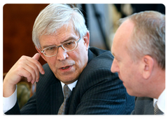 Central Bank chairman Sergei Ignatyev at a meeting on the concept of Russia’s long-term social and economic development until 2020|29 september, 2008|17:30