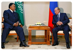 Prime Minister Vladimir Putin, who is on a working visit to Astrakhan, held a meeting with the Secretary General of the National Security Council of Saudi Arabia, Prince Bandar ben Abdel Aziz al-Saud|4 september, 2008|19:00