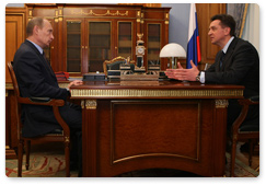 Prime Minister Vladimir Putin met with Stavropol Territory Governor Valery Gayevsky