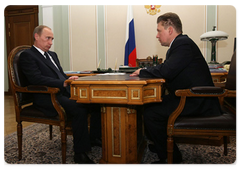 Prime Minister Vladimir Putin met with Gazprom CEO Alexei Miller|12 january, 2009|21:00