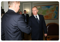 Prime Minister Vladimir Putin met with Gazprom CEO Alexei Miller|12 january, 2009|21:00