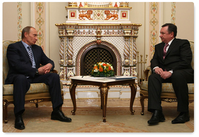 Prime Minister Vladimir Putin held a meeting with Kyrgyz Prime Minister Igor Chudinov