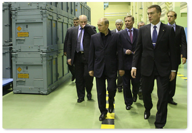 Prime Minister Vladimir Putin visited a plant of the Tactical Missile Weapons Corporation in the city of Korolev