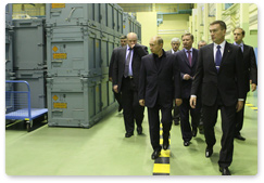 Prime Minister Vladimir Putin visited a plant of the Tactical Missile Weapons Corporation in the city of Korolev