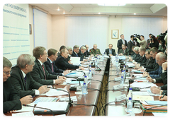 Prime Minister Vladimir Putin held a conference on measures of Government support for the military-industrial complex|15 january, 2009|18:00