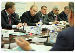 Prime Minister Vladimir Putin held a conference on measures of Government support for the military-industrial complex|15 january, 2009|18:00